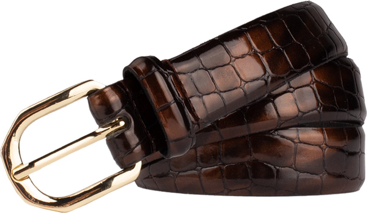 Legend Dames - Leren riem - Bruin - 95cm