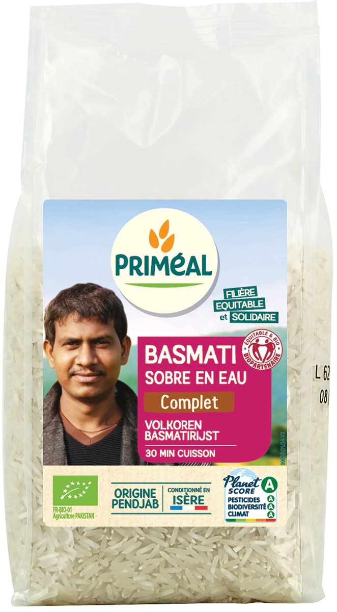 Priméal Volkoren basmati rijst bio (1000g)