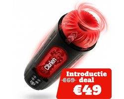 Citrien Lil' Sucker Blowjob Simulator met Stoot & Zuigstand, Vibratie & Warmtefunctie, Ultra Realistische Pocket Pussy & Masturbator voor man, de voorloper in Sex Toys voor Mannen met Gratis Glijmiddel