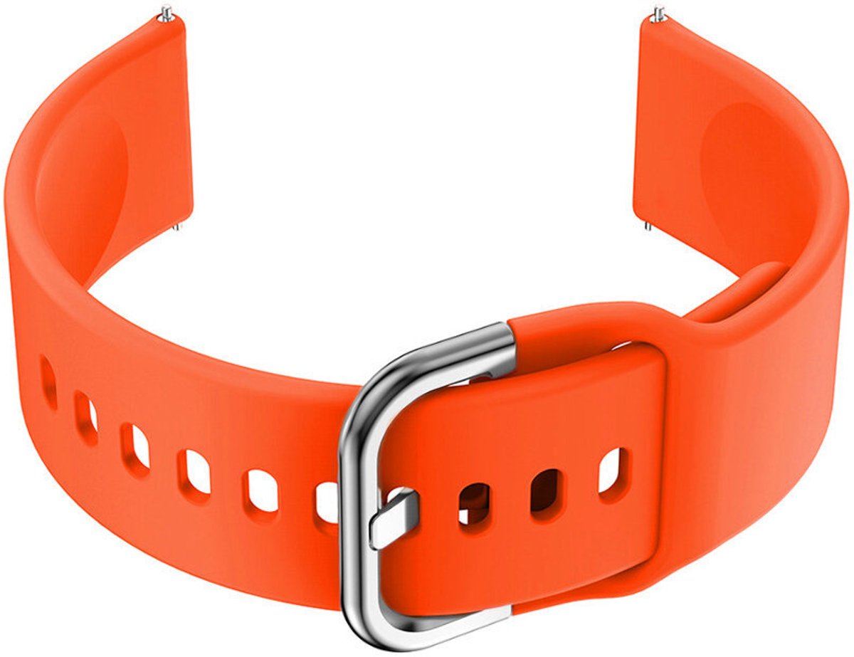 Pacific U01 - Smartwatch Band - Oranje/Zilver - 18mm