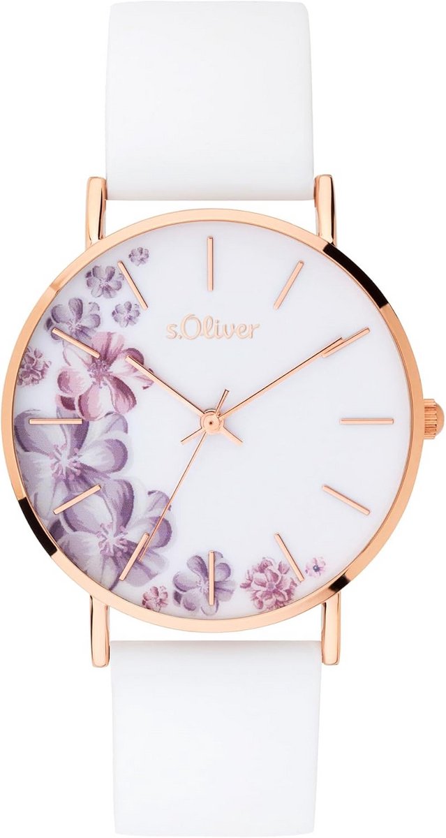 Dameshorloge Analoog Quartz met Siliconen Band - Waterdicht