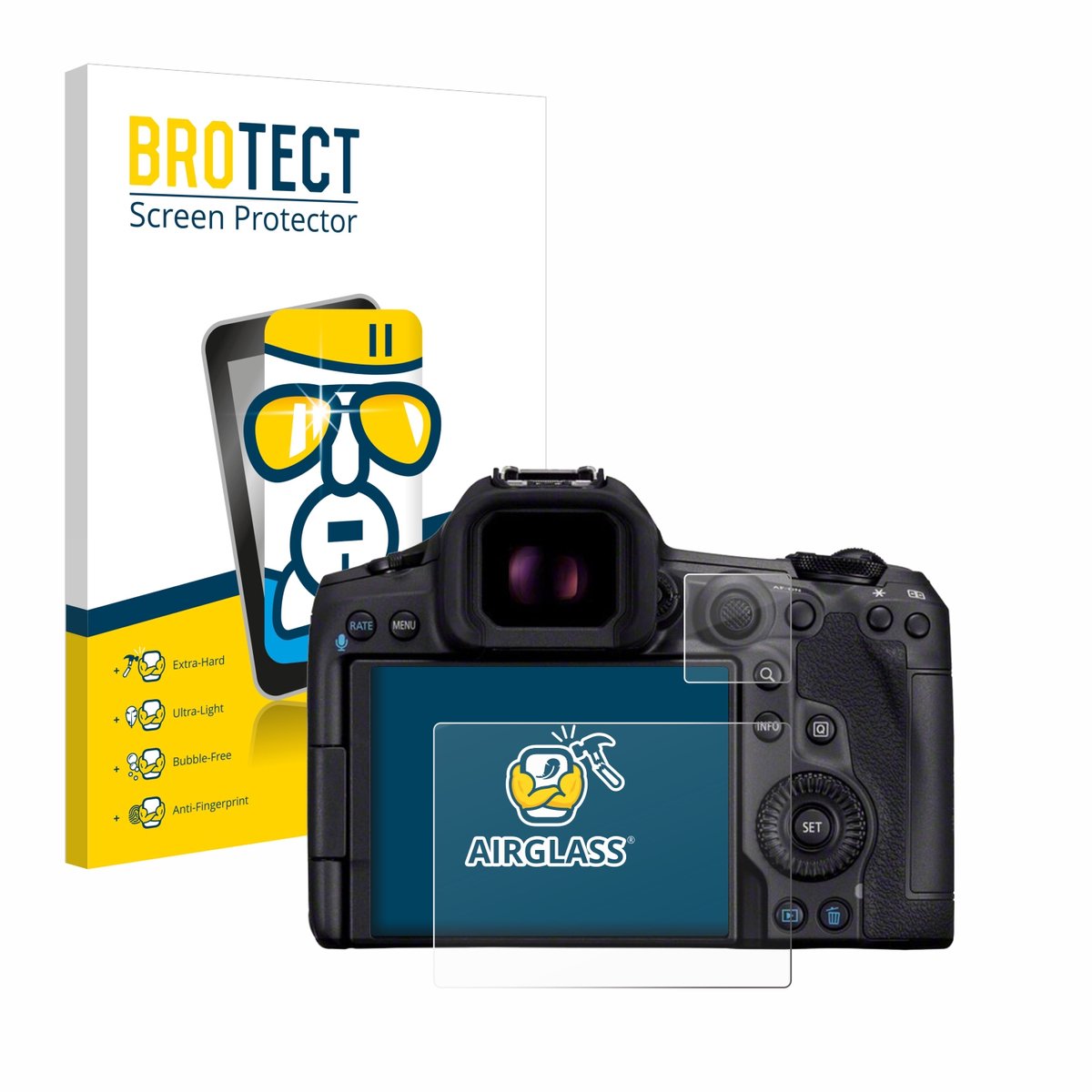 Screenprotector voor Canon EOS R5 Mark II Beschermglas transparant