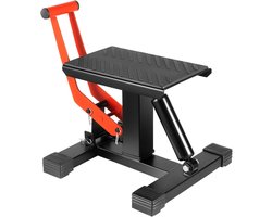 DIMICO - Motorstandaard - Motorheftafel- Motorlift - Motor Krik - Motorbrug - Hydraulisch - Zwart/rood - 150KG draagkracht