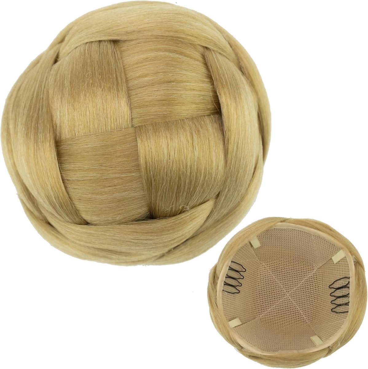 Gevlochten Donut Haarstuk voor Kapsels en Updo's Loperblond