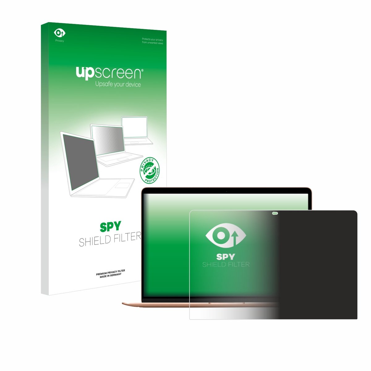 upscreen - privacyscherm voor Apple MacBook Air M1 2020 - privacy filter screenfilter Blauwlichtfilter