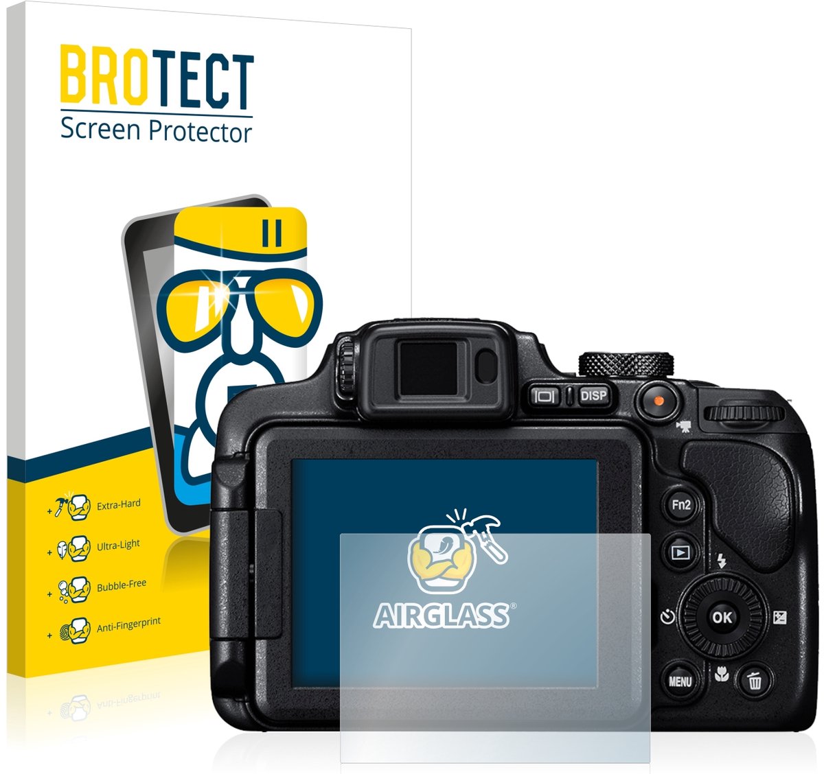 Screenprotector voor Nikon Coolpix B700 Beschermglas transparant