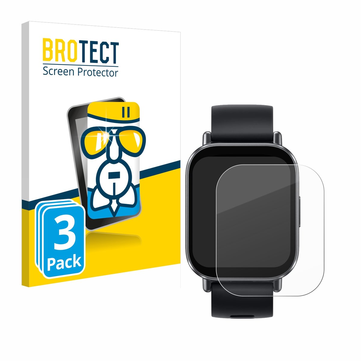 Screenprotector 3 Stuks voor Xiaomi Redmi Watch 5 Active Beschermglas transparant