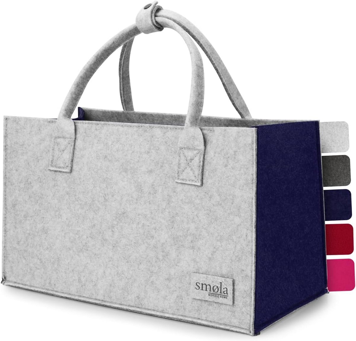 Grote Opvouwbare Boodschappentas van Vilt - Shopper met Handvatten
