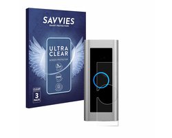 Savvies - Screenprotector voor Ring Video Doorbell Pro 2 - Folie Beschermfolie transparant 6 Stuks
