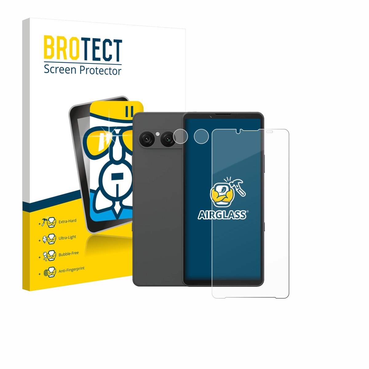 Screenprotector voor Sony Xperia 10 VII (Voor+Camera) Beschermglas transparant