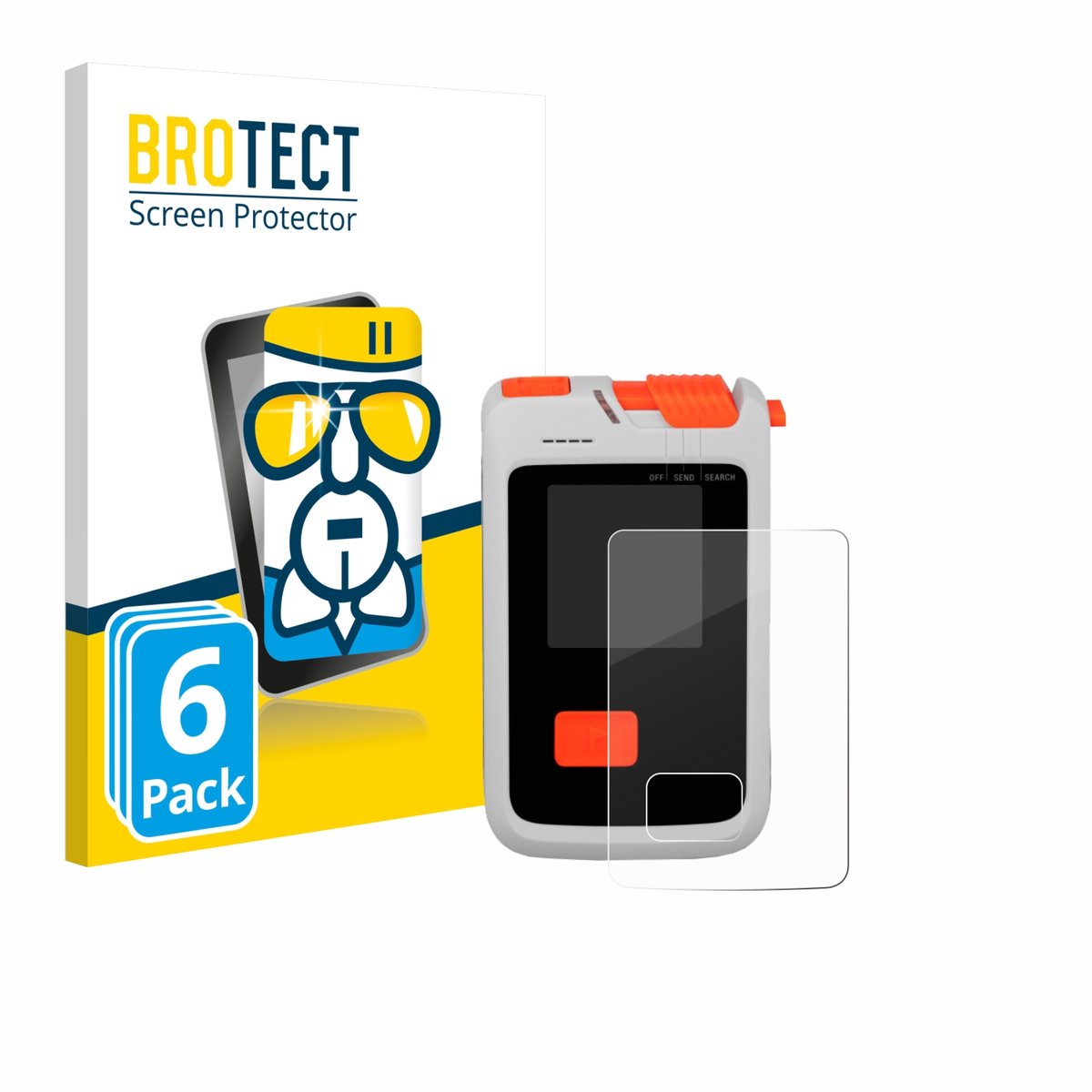 Screenprotector 6 Stuks voor Mammut Barryvox Barryvox 2 Beschermglas transparant