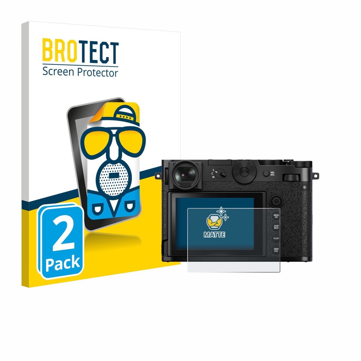 BROTECT - Screenprotector voor Fujifilm GFX 100RF - Folie Beschermfolie matte 2 Stuks
