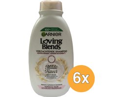 Garnier Loving Blends Milde Haver Verzachtende Shampoo Voordeelverpakking - Normaal Haar, Gevoelige Hoofdhuid - 6 x 300ml
