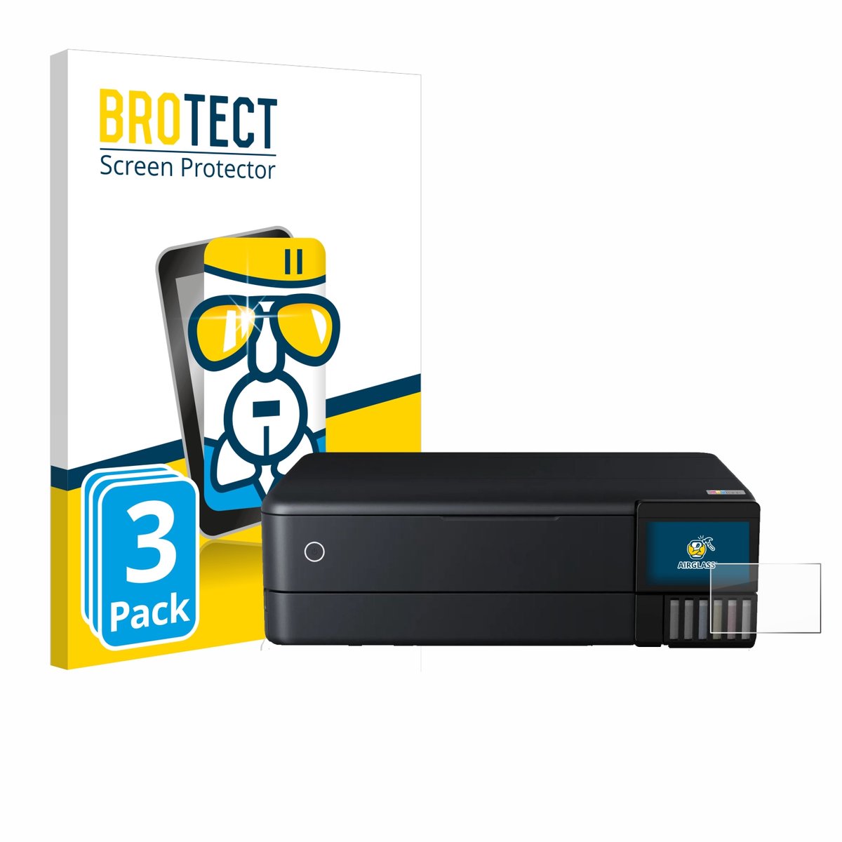 Screenprotector 3 Stuks voor Epson EcoTank ET-8550 Beschermglas transparant