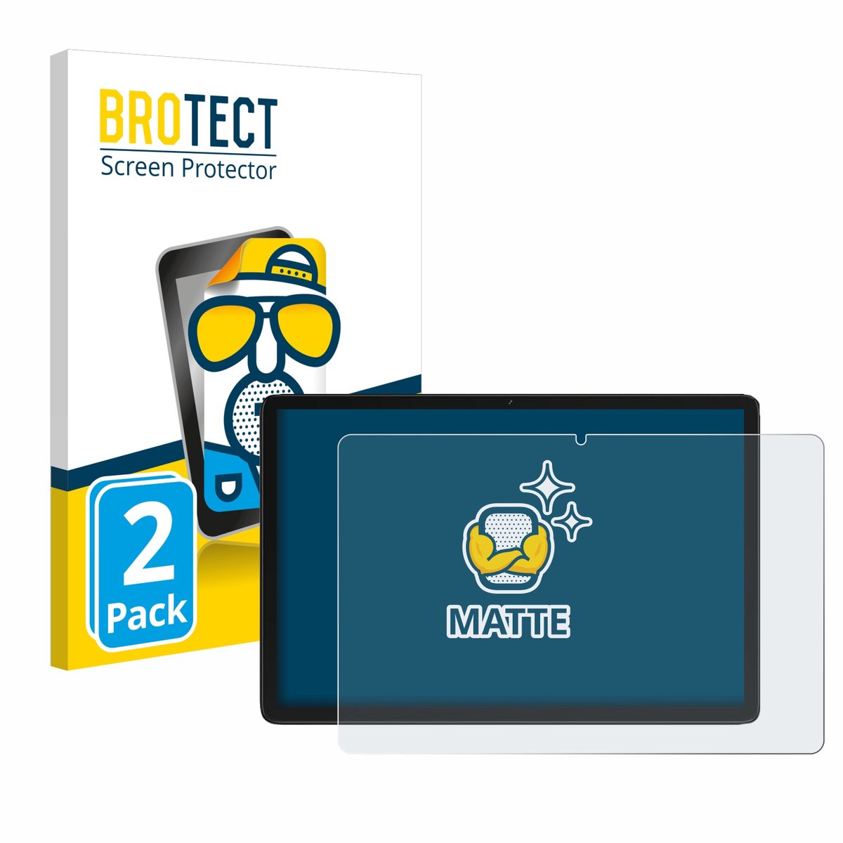 BROTECT - Screenprotector voor Feonal D106 10.1" - Folie Beschermfolie matte 2 Stuks