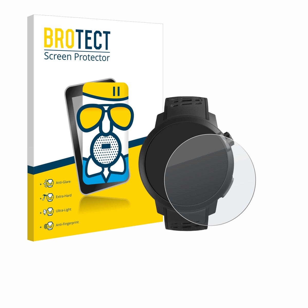 BROTECT - Screenprotector voor Coros Pace Pro - Folie Beschermfolie Beschermglas matte