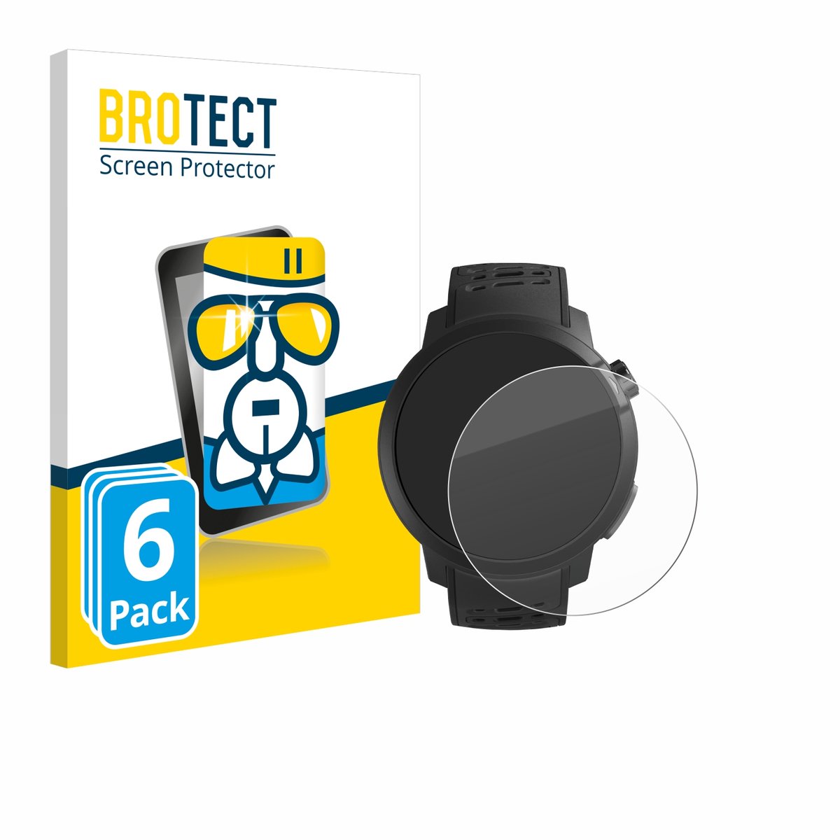 Screenprotector 6 Stuks voor Coros Pace Pro Beschermglas transparant
