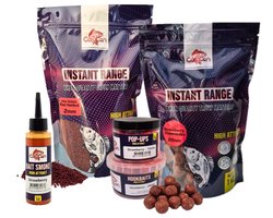 High Attract Voerpakket 'Strawberry Red' Groot - 15mm - Karper voer/boilies - Voordeelpakket voor vissers - Met 15mm Instant Range Boilies, Pellets, Bait Smoke, Hookbaits & Pop Ups - Visset