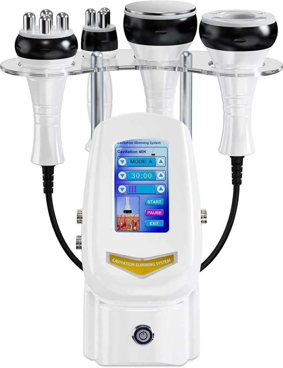 MELVRA 4-in-1 Cavitatie Massageapparaat - 40K Ultrasone Afslankmachine - Radiofrequentie RF Apparaat - Cellulite Behandeling - Huidversteviging - Gezicht & Lichaam