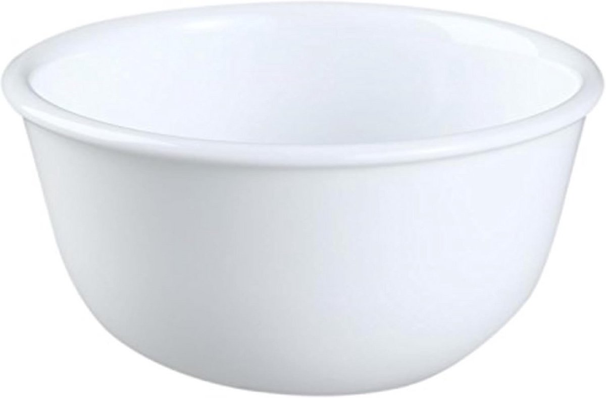 Set van 4 Witte Dessertkommen - Sterk Glas - Vaatwasser & Magnetronbestendig