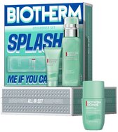 Biotherm Skin Fitness Set Voor Mannen: SPLASH ME IF YOU CAN – AQUAPOWER SET, Inclusief Aquapower Advanced Gel 75ml, Aquapower Cleanser 40ml, Aquapower 48H Deo Roll-On 75ml