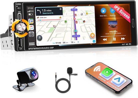 Hikity 10 Zoll Autoradio Android mit Navi Android Autoradio Bluetooth mit Mirror Link für iOS Hikity 10 Zoll Autoradio Android mit Navi Android Autoradio Bluetooth mit Mirror Link für iOS