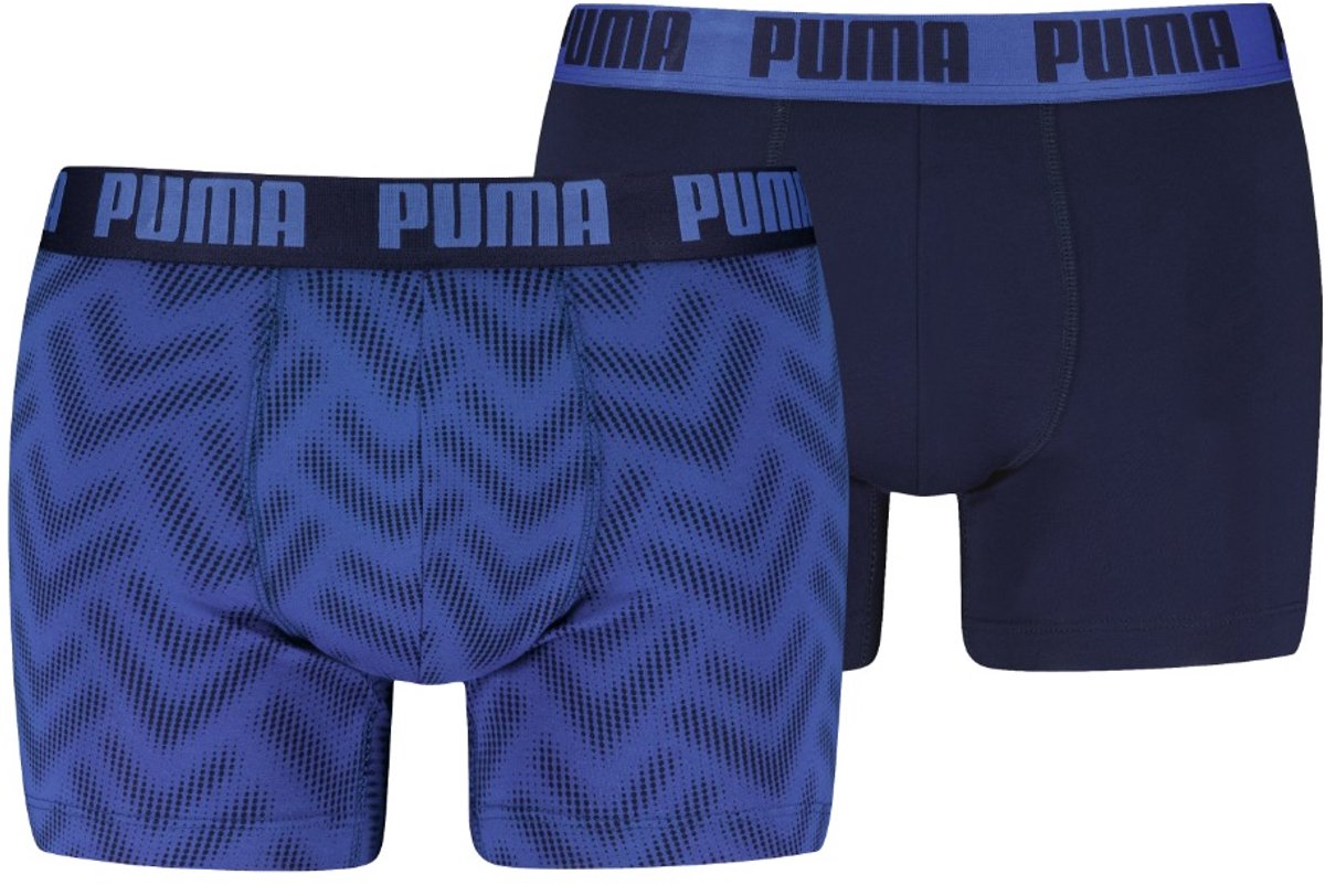 Heren everyday boxershorts met print Royal Sapphire – L 2 paar Marineblauw