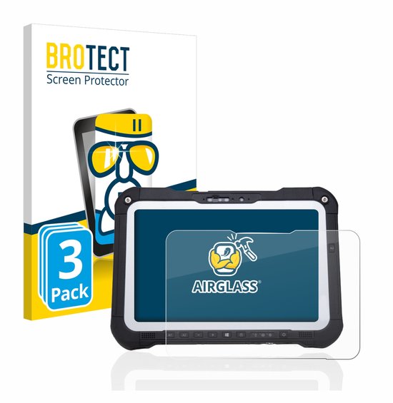 BROTECT - Protecteur d'écran pour Panasonic Toughbook FZ-G2 / Toughbook G2 - Film de protection en verre transparent (3 pièces)
