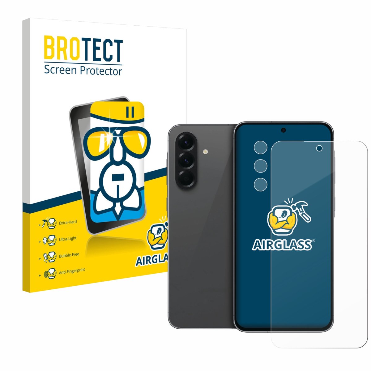 Screenprotector voor Samsung Galaxy A56 5G (Voor+Camera) Beschermglas transparant