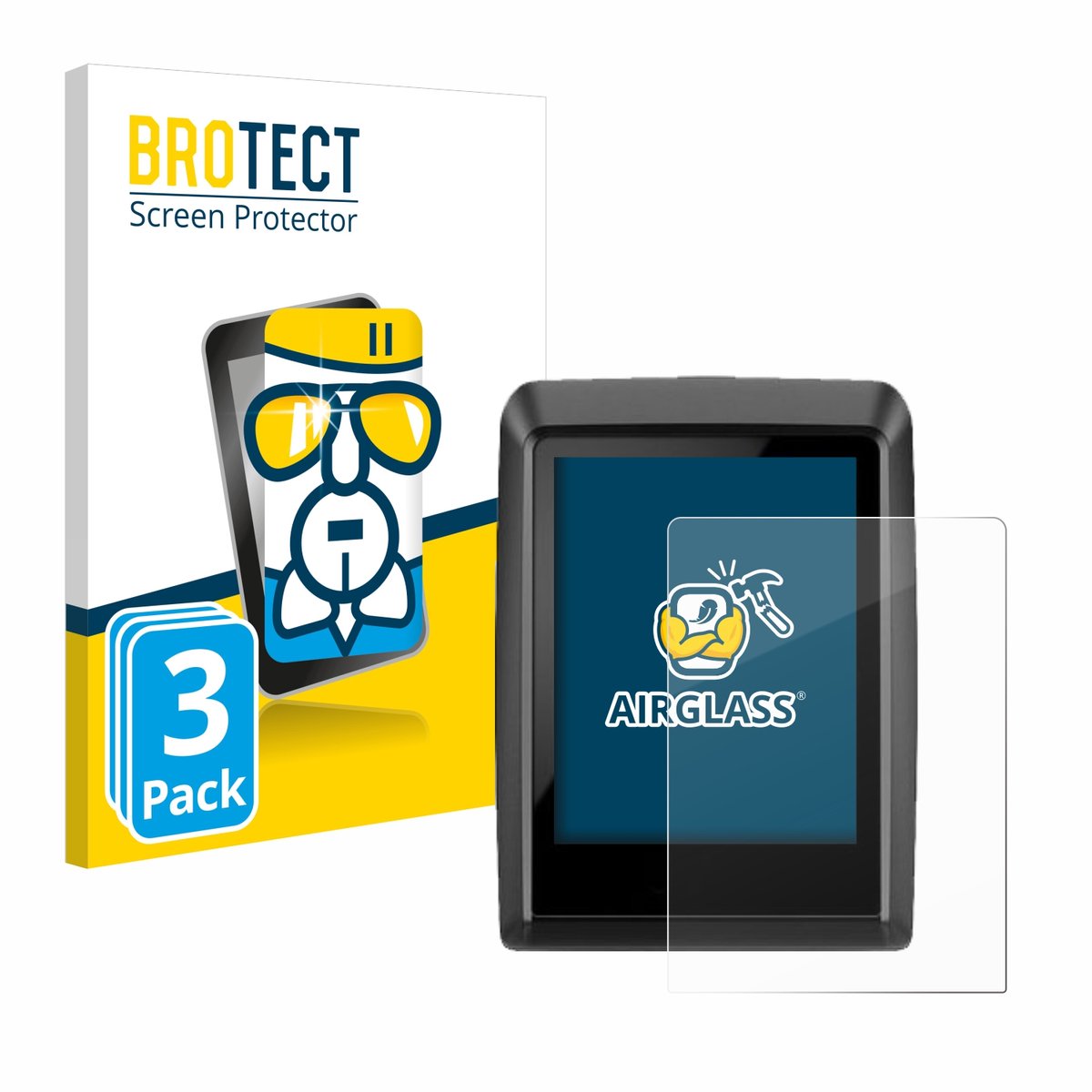 Screenprotector 3 Stuks voor Bosch Kiox 500 Beschermglas transparant