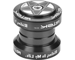 Allecto- Fiets Stuurset - Accessoires - Hoge precisie CNC bewerking - Aluminiumlegering - Fiets Stuurkophouder - 34 mm lagers - Geschikt voor (schatz) - Zwart