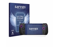 Savvies - Screenprotector voor ASUS ROG Ally X (2024) - Folie Beschermfolie transparant 6 Stuks