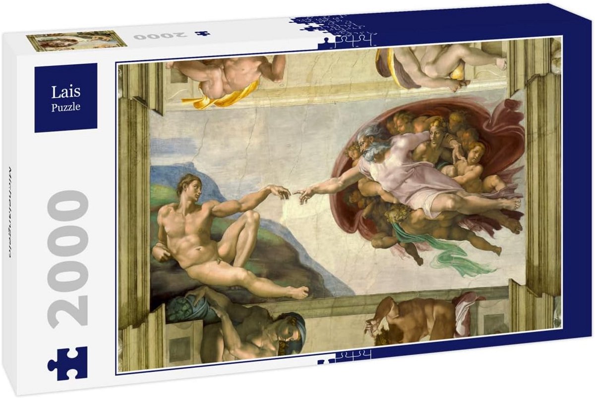 Grote Legpuzzel 2000 Stukjes - Kunstwerk van Michelangelo
