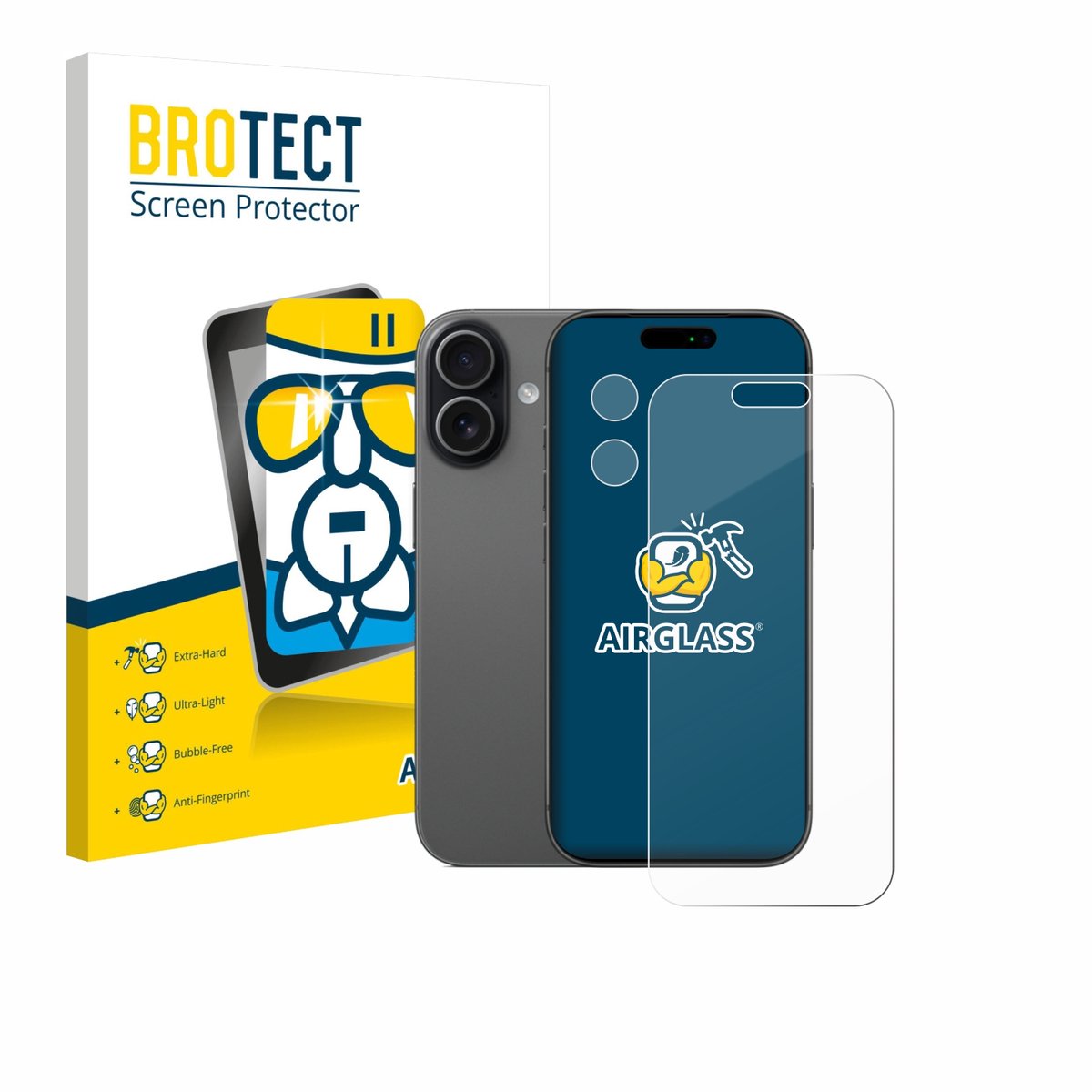 Screenprotector voor Apple iPhone 17 (Voor+Camera) Beschermglas transparant
