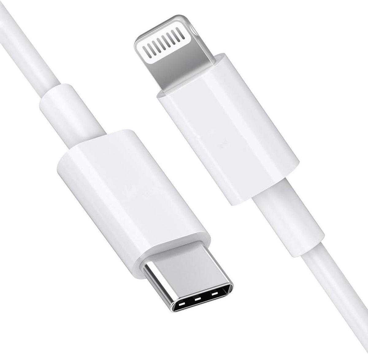USB-C naar Lightning kabel - Oplaadkabel - 1 meter - USB C to Lightning cable - Geschikt voor Apple iPhone - Wit - Jonyx