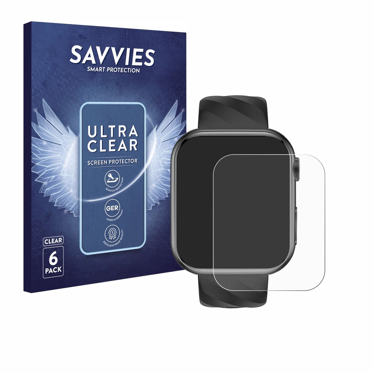 Savvies - Screenprotector voor Marsyu MT500 1.97" - Folie Beschermfolie transparant 6 Stuks