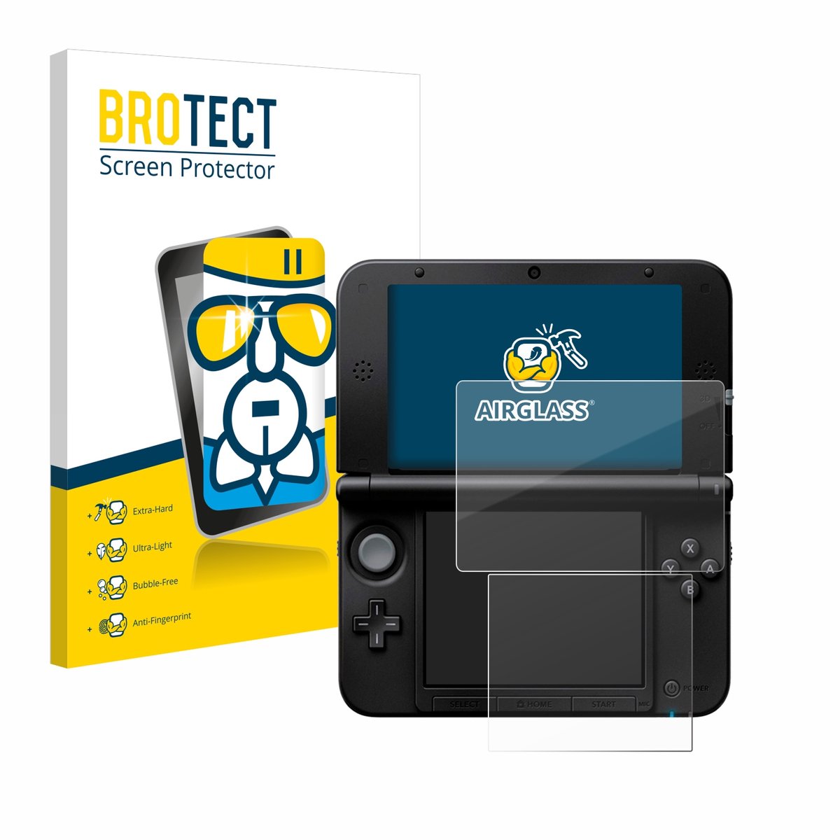 Screenprotector voor Nintendo 3DS XL SPM7800 Beschermglas transparant