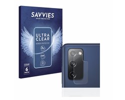 Savvies - Screenprotector voor Samsung Galaxy S20 FE 5G (ALLEEN Camera Lens) - Folie Beschermfolie transparant 6 Stuks