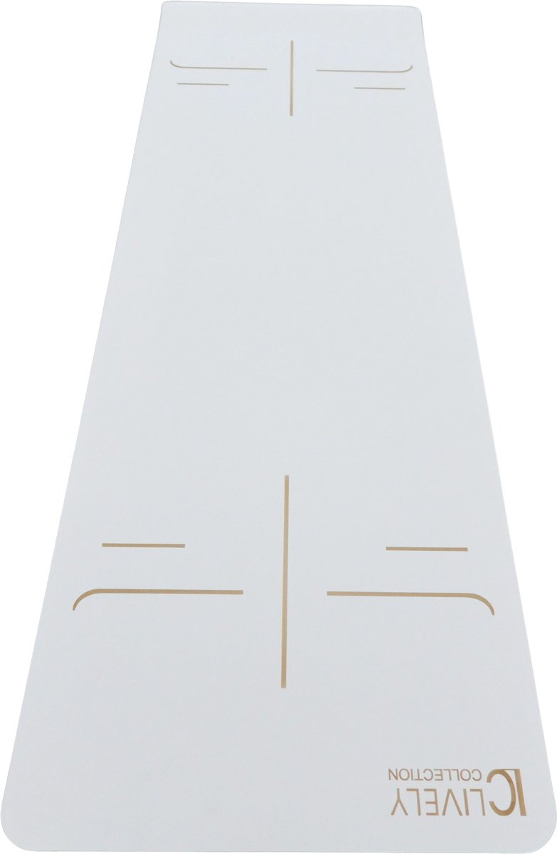 yoga mat - yogamat - yogamat anitslip -sportmat -natuurlijk rubber - PU yogamat - yogamat wit - ashtanga mat - pro grip - 183 cm x 61 cm x 4mm -