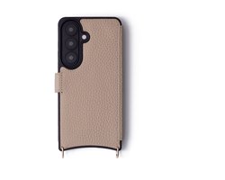 Dutchies Bookcase - Beige - Hoesje geschikt voor Samsung S26 ULTRA (no pen recess) - Telefoonhoesje Met Pasjeshouder