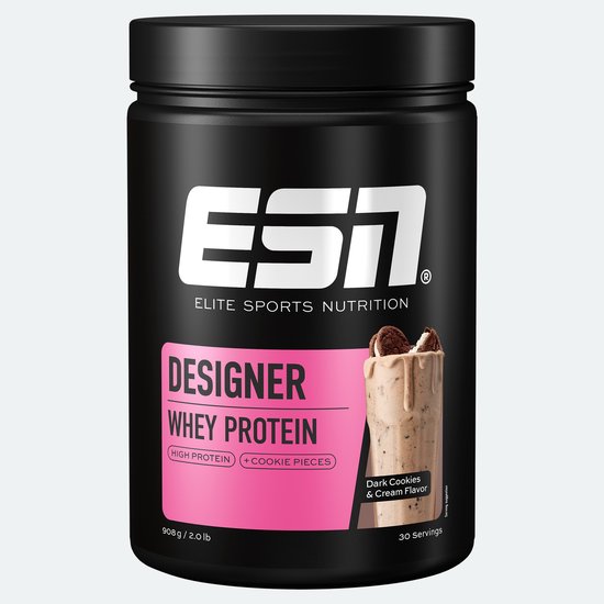 ESN Designer Whey Protein Poeder, Dark Cookies & Cream, 908 g — afbeelding 2