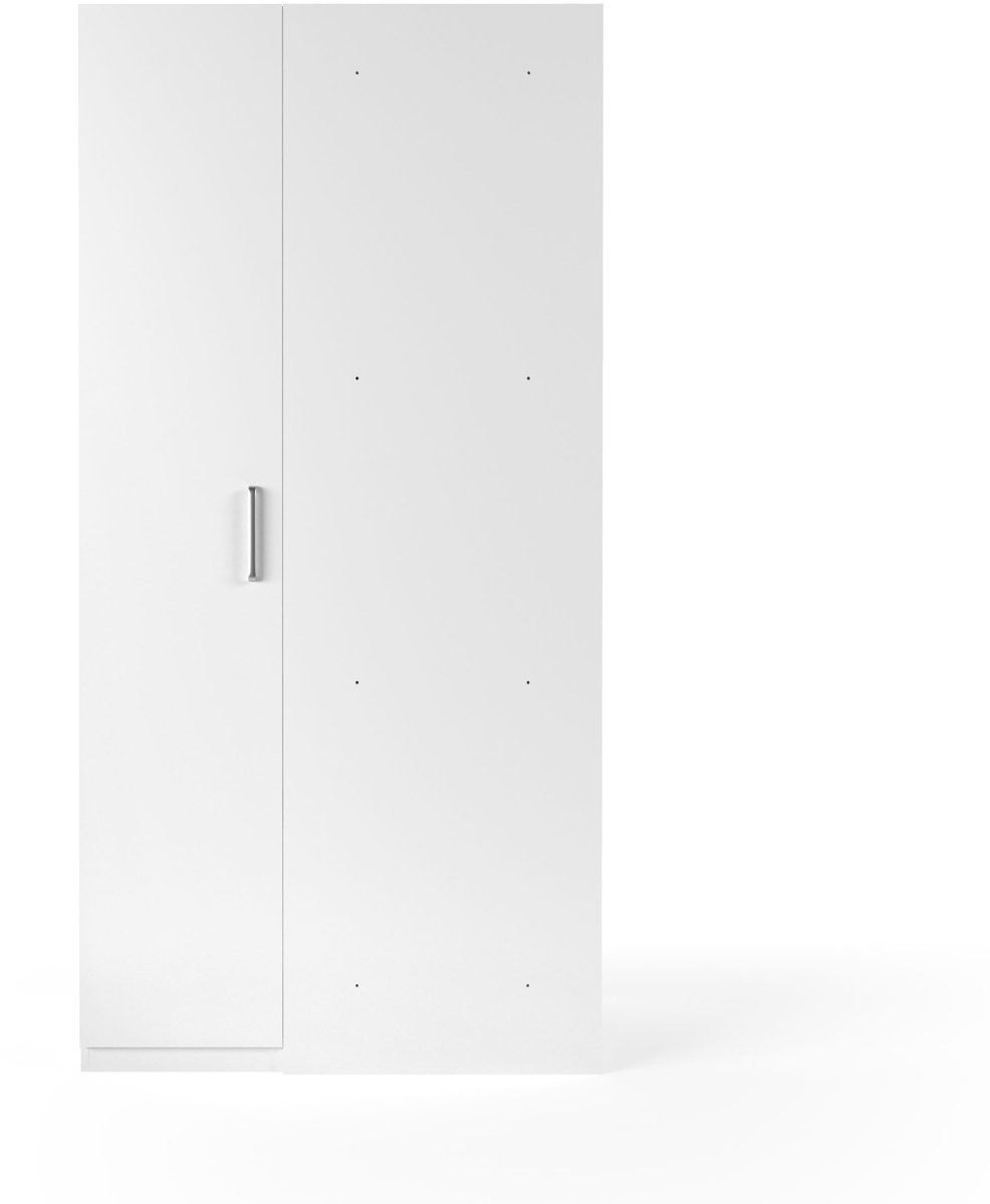 Wasophoogte® Opbergkast - Zijkast voor wasmachine kast - Module M2 - 700(D)*1150(B)*2350(H) mm - Wit