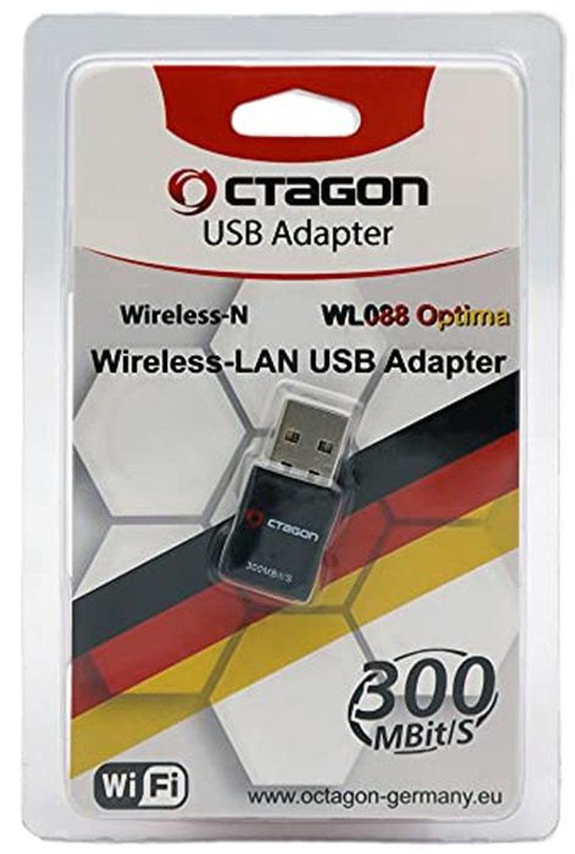 USB WLAN Adapter 300 Mbit/s - Mini WiFi Stick voor Satellietontvanger en IPTV