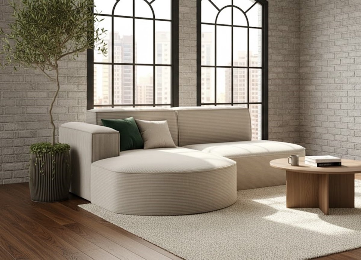 Luxe Opklapbare 3-zits Slaapbank met Fluweelstof en Metalen Poten – Multifunctionele Bank met Verstelbare Rugleuning – House&Garden