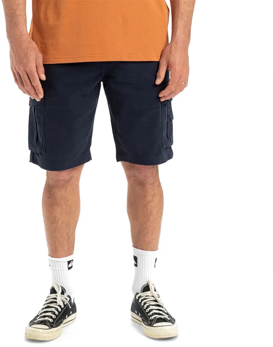 Quiksilver Crucial Battle Cargo Shorts 34 Man Blauw