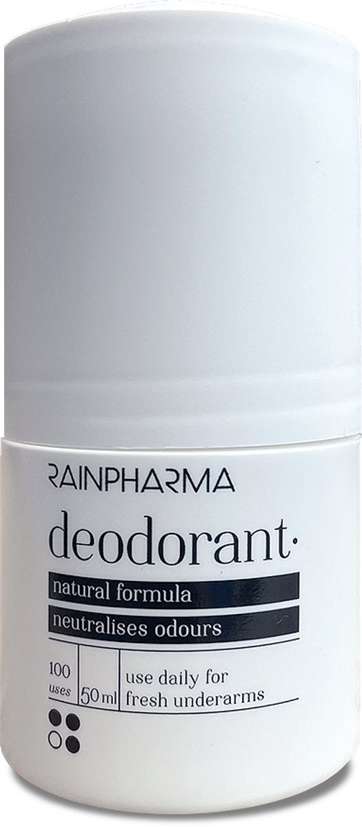 RainPharma Deodorant - 3 x 50ml - Set van 3 - Natuurlijke Deodorant - Zonder Aluminium & Alcohol - Tegen Zweetgeur - Plantaardig & Vegan - Voor Gevoelige Oksels - Met Abrikozenpitolie - Duurzame Lichaamsverzorging