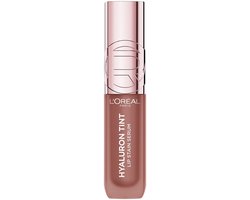 L'Oréal Paris Hyaluron Tint Lipstain - Langdurig hydraterend serum - 12 uur gewichtloze kleur - 485 Nude Espresso