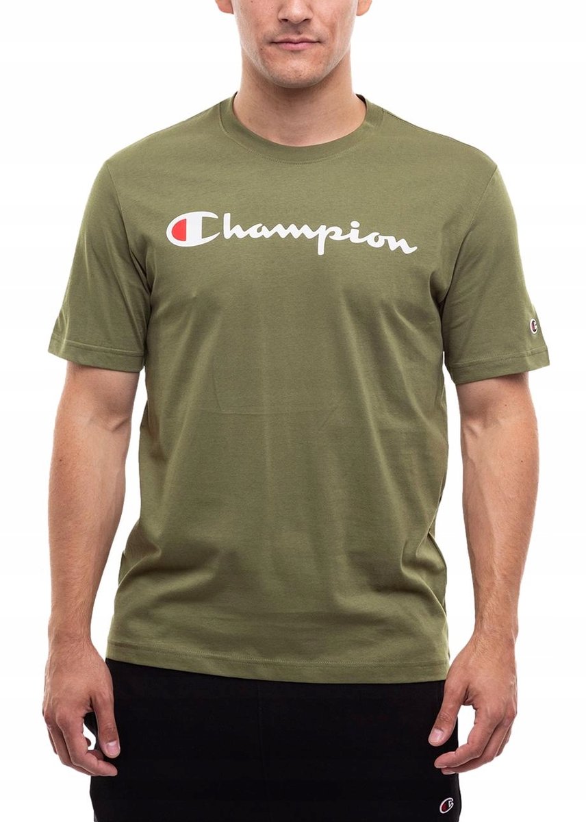 Champion Sportshirt Heren - Groen - Katoen