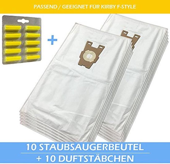 10 Geurstokjes en 10 Microvezel Stofzuigerzakken voor verschillende Sentria Modellen
