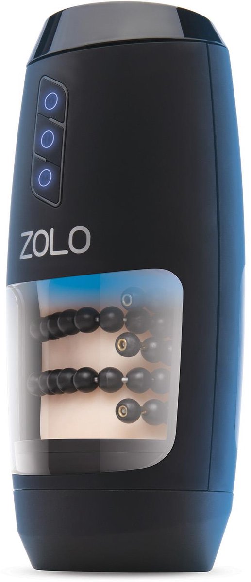Zolo Masturbator - Beige - 24,7 cm - Oplaadbaar - Waterdicht - Spatwaterdicht